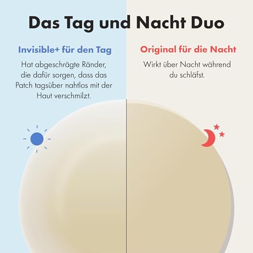 Hero Cosmetics Mighty Patch Day + Night, Hydrocolloid-Aknepflaster, ziehen Unreinheiten in 6 Stunden aus Pickeln, Tag- & Nachtbehandlung, 24 Pickel-Patches: 12 für den Tag & 12 für die Nacht.