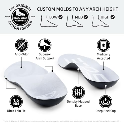 Image of Sole Active Thin Shoe Insoles - Orthotic Arch Support Inserts for Plantar Fasciitis Relief - Mens Size 9 /Womens Size 11, 1 Pair
