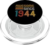 Photo Gallery retro 81° compleanno awesome since 1944 popsockets popgrip per magsafe Photo Gallery retro 81° compleanno awesome since 1944 popsockets popgrip per magsafe