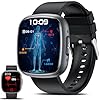 Lgnitek Smartwatch Herren Damen mit EKG+HRV/ΒΙυtdrυck/BMI/Harnsäure/ΒΙυtｚυcker, 1.75'' HD Gesundheitsuhr mit 24H Herzfrequenz SpO2 Körpertemperatur Schlafmonitor Fitnessuhr für Android/iOS