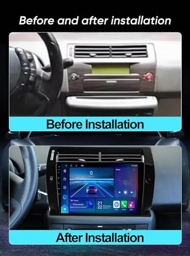 Radio de coche 2 DIN para Citroen C4 2004-2014 con Android Auto y Bluetooth 2