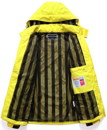 Image of Outdoor Men's Waterproof Raincoat Windbreaker Lightweight Rain Jacket with Detachable Hood