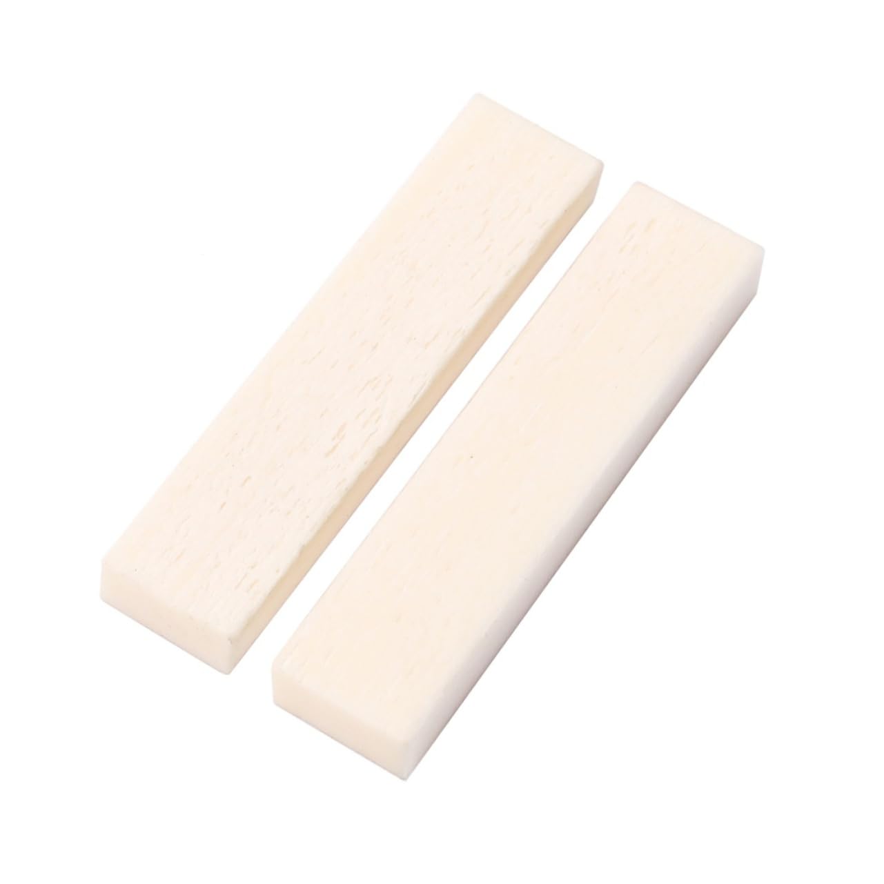 FAVOMOTO 5pcs Guitar Bone Saddle Real Buffalo Bone Material 39x9x5mm Diy Kit for Acoustic Ukulele