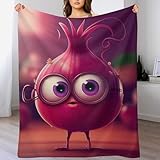 HHXXXHH Onion Throw Blanket - Soft, Warm, Cozy, Blankets for Couch And Bed - Throws for Sofa for Kids Teen Young Boys Girls, 150×200cm - Image 1