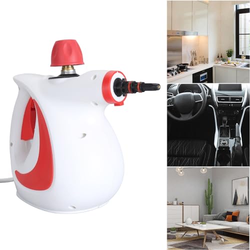 High Pressure Handheld Steam Cleaner, Efficient Handheld Steamer, Fast Heating Pressurized Steam Cleaners for Air Conditioner Kitchen Hoods (US Plug 110V)