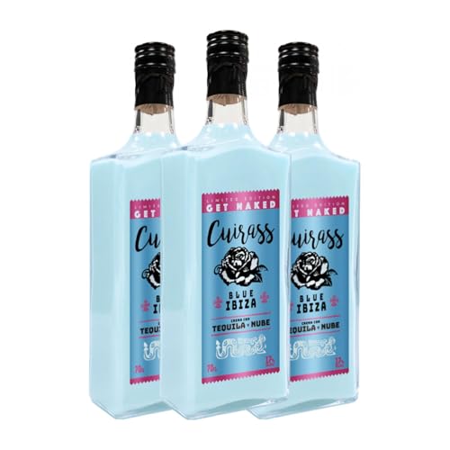 Tequila Rose Distilling. Cuirass Blue Ibiza 70 cl (Caja de 3 Botellas de 70 cl)