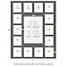 All Things For Mom School Days Picture Mat with Multiple Openings - School Years Photo Collage - No Frame - 2 Pre-School & Kindergarten to 12th Grade (15 Photos, 2PreK - 12th, Gray)