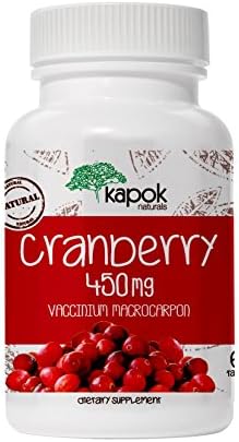 NEW Kapok Naturals Cranberry Pills, Natural Cranberry Supplement for UTI Urinary System Health, Non-GMO Cranberry Extract for Kidney Detox, Liver Cleanse, Bladder Health. Cranberry Concentrate Tablets