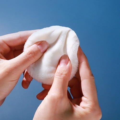 Puderquasten, 6 cm, weich, für Körper, Puderquaste, Applikator, rund, Make-up, lose Puderpads, Kosmetik, Foundation, Schwämme, gepresste Puderquaste mit Band, 2 Stück