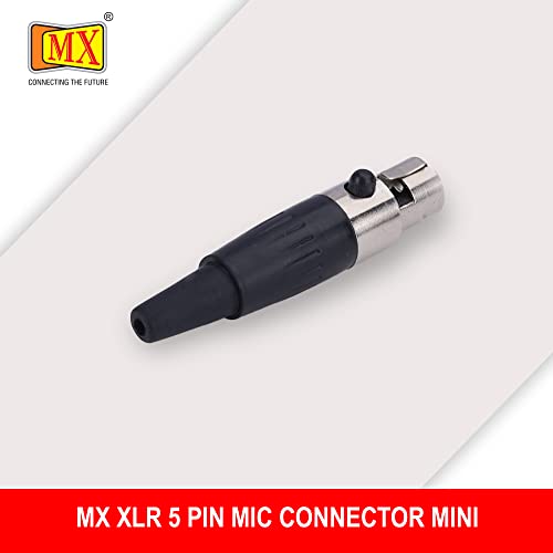 Image of MX 3 Pin XLR Microphone pin Pure Copper Nickel Plated Pins1 for High Conductivity microphone (5-pin microphone female Mini XLR, Pack of 10, Female Connector)