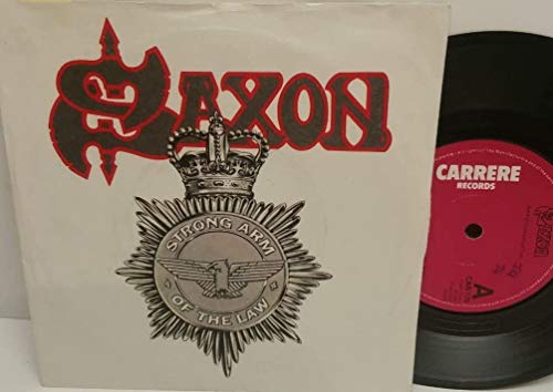 Image of SAXON strong arm of the law & taking your chances CAR 170 PICTURE SLEEVE