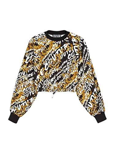 VERSACE JEANS COUTURE Damen Sweatshirt Garland Black - Gold S