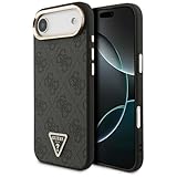 CG MOBILE Guess 4G Triangle Logo compatible con MagSafe Funda para iPhone 17 Air (negro/dorado)