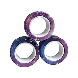 Magnetic Rings Fidget Toy Set, Ideal ADHD Fidget Toy at Work School Home for Anxiety Relief Therapy,