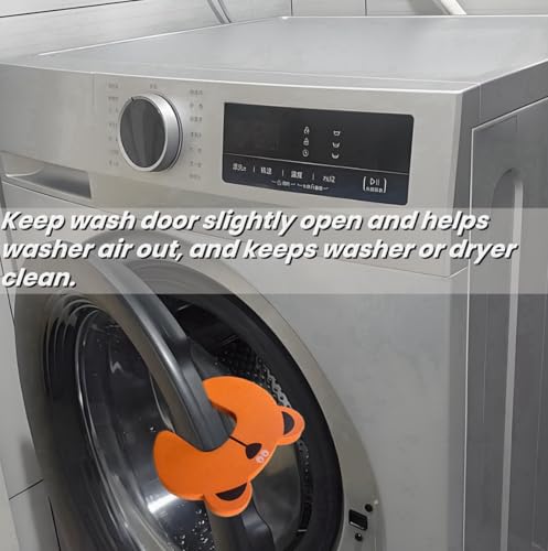 6PCS Front Load Washer Door Prop, Removable Flexible Washer Door Stopper Fits Most Washing Machines, Laundry Door Holder, Washer and Dryer Accessories,Keep Washer Door Open to Prevent Odors - Thumbnail 5