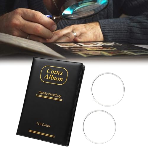 Divisori Carta Nera Rossa Album Monete SCHULZ - 221 Posti Con Divisori Neri O Rossi Custodia Monete Sicura - Foto 3