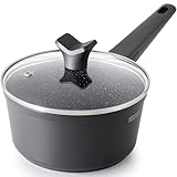 Nothing Sticks: The 3-layer PPG Quantum2 coating reduces oil usage,delivering healthier meals with effortless food release from nonstick sauce pan. Free of intentionally added PFOA/PFOS, smokeless, safe, and healthy Never Warps: Patented ROCK.TEC tec...