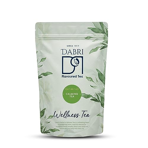 Image of Dabri Calming Tea 100gm Pouch|Rich in Antioxidants|Pure Natural Taste|Supports Cognitive Health|Detox Tea|Relieves Anxiety & Tension|Herbal Blend for Stress Relief & Inner Balance