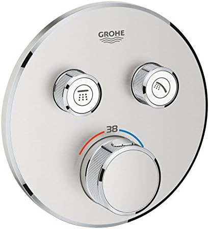 Grohe Grohtherm SmartControl thermostat with shut-off valve, supe...