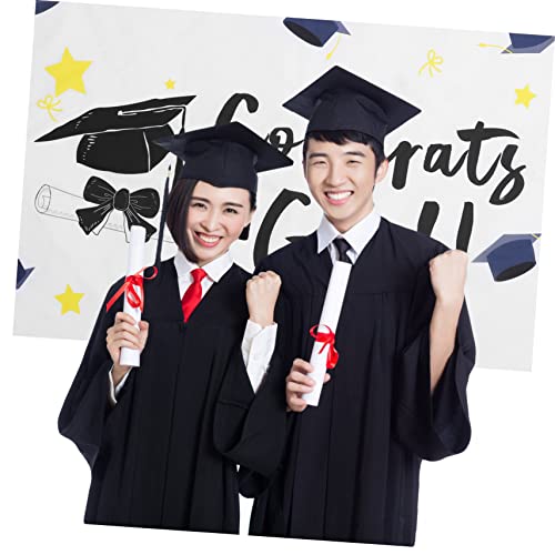 Abaodam 4 Pcs Bandeira Da Temporada De Formatura Cenários De Cabine De Fotos Parabéns Pano De Fundo