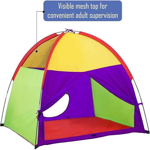 ATDAWN Rainbow Pop-Up Play Tent