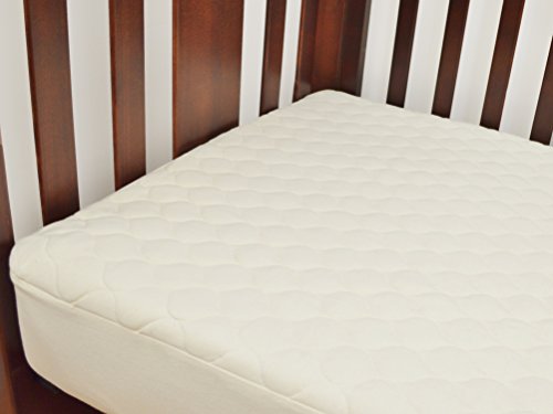 American Baby Company Waterproof Quilted Crib And Toddler Size Fitted Mattress Cover Made With Organic Cotton Top Layer, Natural Color #TOP7