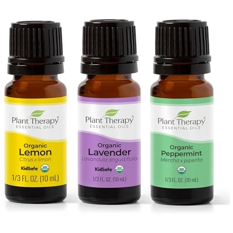 Plant Therapy Top 3 Organic Essential Oil Singles Set Cover