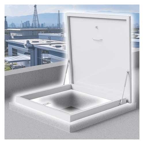 Evite goteras con el tragaluz de acceso a techo plano impermeable blanco 2