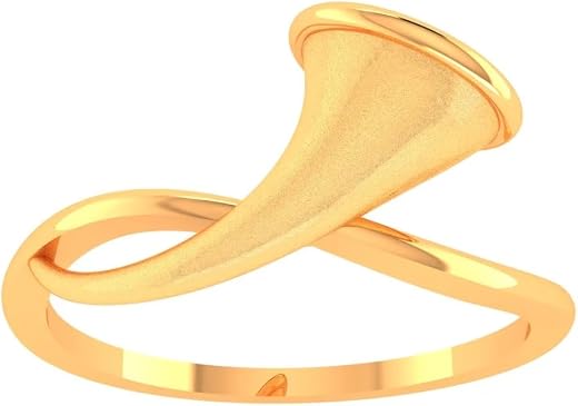 P.C. Chandra Jewellers 22KT (916) Gold Shiv Shankh Naad Ring | Gift for Women &amp; Girls (size 13) | With BIS Hallmark