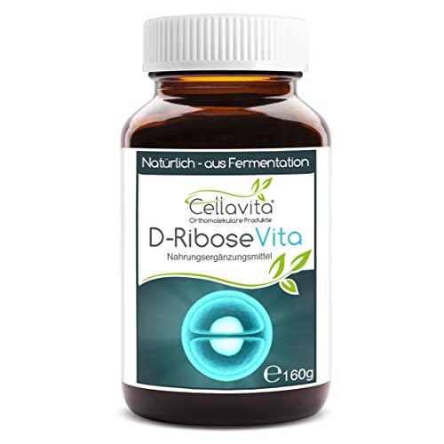 Cellavita D-Ribose Vita Polvo - Azúcar natural simple (monosacárido) Ribose natural | (160 g) Cover