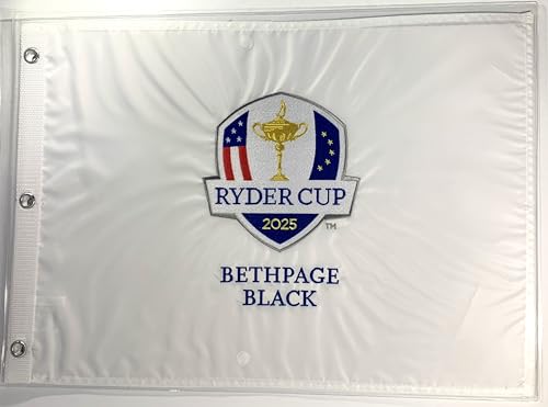 2025 Ryder Cup Flag Bethpage Black golf embroidered logo pga