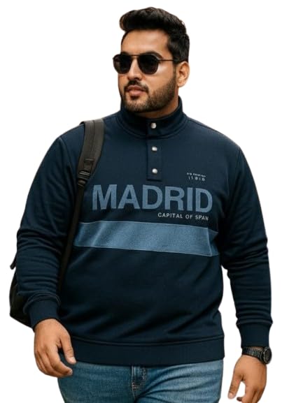 Men Priinted Grey Winter Sweatshirt-image-36