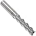 YG-1 E5984 Carbide Corner Radius End Mill, Extra Long Reach, TiCN Monolayer Finish, Finishing Cut, Non-Center Cutting, 45 Deg Helix, 3 Flutes, 6" Overall Length, 1" Cutting Diameter, 1" Shank Diameter, 0.06" Corner Radius