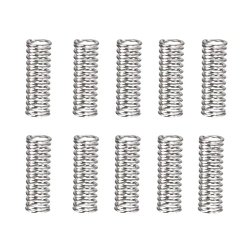 Compressed Spring for Home, Machinery, Industrial, Screen Doors, Lawn Mowers, Stainless Steel Compressed Spring 10mm OD 0.7mm Wire Size 30mm Free Length, 10pcs