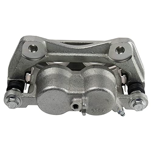 Image of TRQ Front and Rear Brake Caliper Set Zinc Coated Brackets Compatible with 2009-2015 Honda Pilot