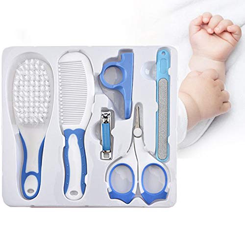 Cosas Para Bebes, MKNZOME Lima Uñas Bebe Peine Babymoov Cosas Para Bebes Recien Nacidos Salud y Cuidado Personal Regalo Bebe, Apto Para Piscina Bebe o Casa, No Es Un Juguete Bebé, 6 Piezas, Azul Cover