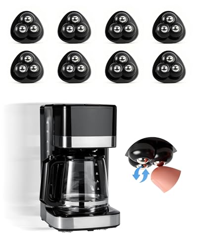 8 Pcs Appliance Caster - Appliance Slider 360 Swivel Mini Ball Appliance Rollers for Kitchen Appliances Sticky Universal Wheels for Air Fryer Coffee Maker Stand Mixer