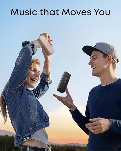 Image of Anker Soundcore 2 Portable Bluetooth Speaker with Stereo Sound, Bluetooth 5, Bassup, IPX7 Waterproof, 24-Hour Playtime, Wireless, Speaker for Home, Outdoors, Travel