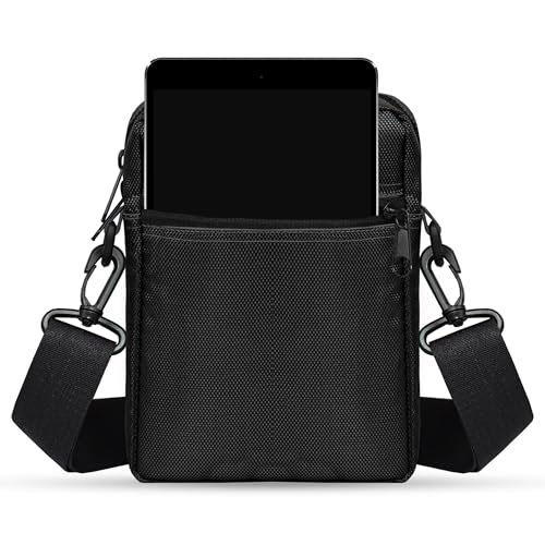Unisex Crossbody Shoulder Bag, Waterproof Men's Small Side Casual Handbag, Messenger with Zipper & Adjustable Strap,Cordura3