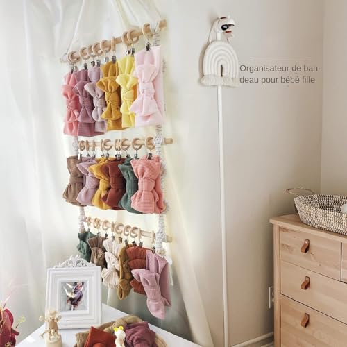 Support pour nœuds cheveux et bandeaux, cadeau idéal de naissance - 8
