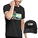 Produktbild sunminey Herren Kurzarmshirt USGS Center for Integrated Data Washed Baseball-Cap + T-Shirt Combo Set