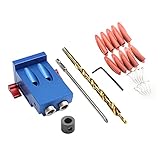 【Simple y Fácil de Usar】: Use la herramienta de perforación de orificios oblicuos para perforar el orificio oblicuo en la junta en un orificio de carpintería preciso de manera fácil y rápida, toda la herramienta es pequeña y exquisita, con un rendimiento perfecto, fácil fijación y alta eficiencia.