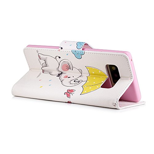 COTDINFOR Custodia Samsung Note 8,Cover Pelle