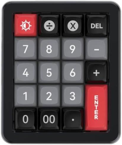 Mechanical Numeric Keypad with Hot-Swap Switches, RGB Backlit 19-Key Wired Numpad for Gaming and Office Use(Black)
