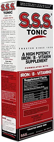 S.s.s. Tonic, Iron And Vitamin B Supplement, High Potency Vitamins, 10 Fl Oz, Bottle.  #TOP2