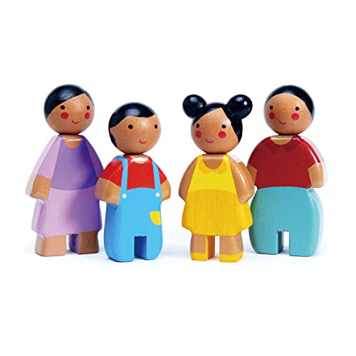 Tender Leaf Toys - Set de 4 muñecos de madera miniatura 1