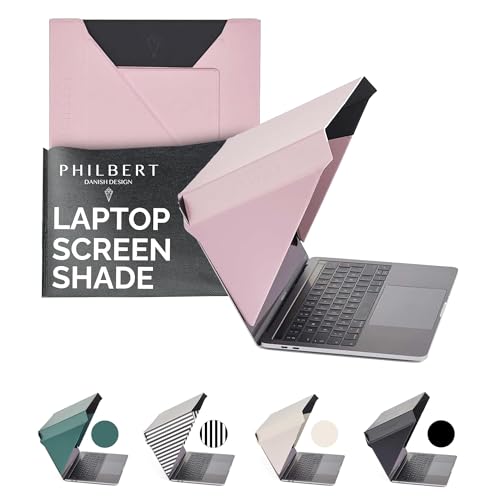 Philbert Danish Design   Parasol para portátil 4 en 1 – Pantalla delgada para capucha, pantalla de privacidad, protección contra el calor y mejora del contraste – Universal, plegable y ligero – Se