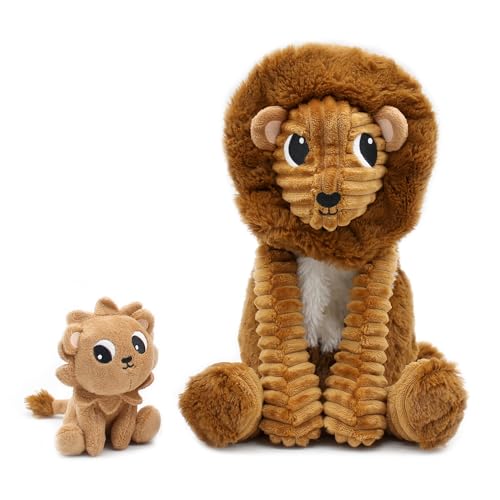 Doudou lion Les Deglingos Ptipotos 26cm cadeau de naissance