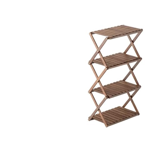Preisvergleich Produktbild DANOAH Naturehike Camping Klapplagerregal Außenschicht Regal Holz Klapptisch Picknick Wandern Geschirr Lagerung (Color : 4-Layer-Shelf)