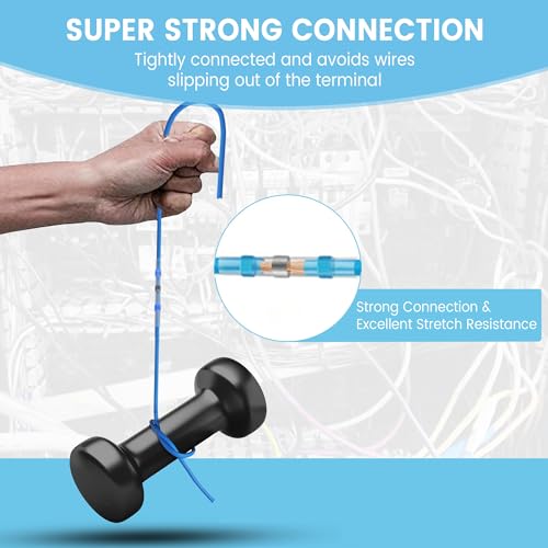 Akosn BUTT001 455 Pcs Heat Shrink Self Soldering Butt Connector, Solder Seal Wire Connectors Kit thumb #6